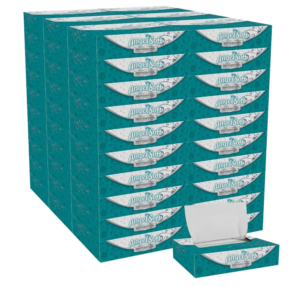 Angel Soft 2 ply 50 sheet 60 boxes facial tissue.